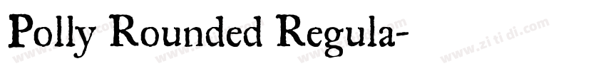 Polly Rounded Regula字体转换